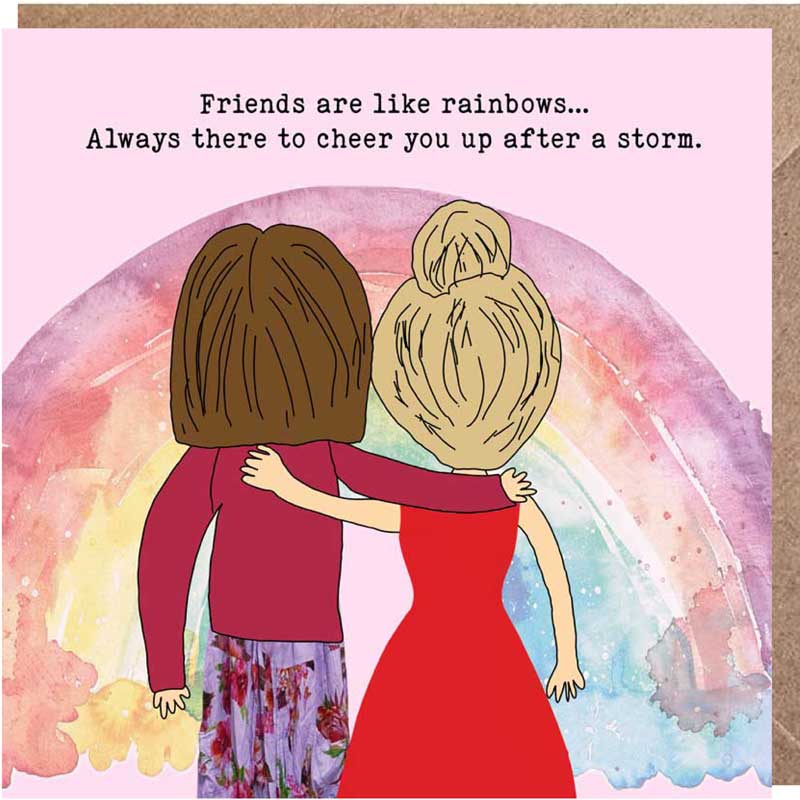 Lucy Loves Life Card -  Friends Are Like Rainbows