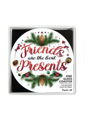 Glass Coaster Gift - Friends Are The Best Presents