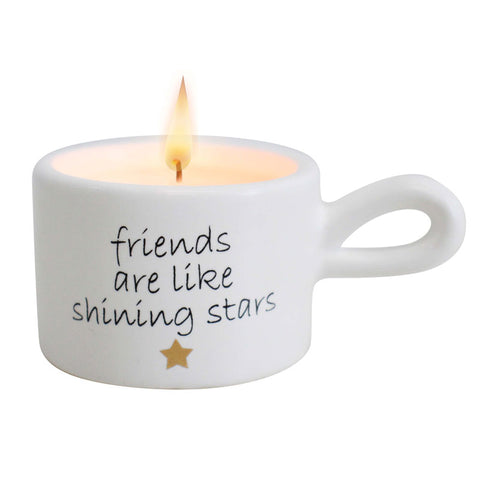 Friends Are Like Shining Stars Tea Light Candle Holder