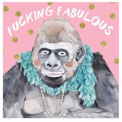 Fabulous Sexy Gorilla Greeting Card
