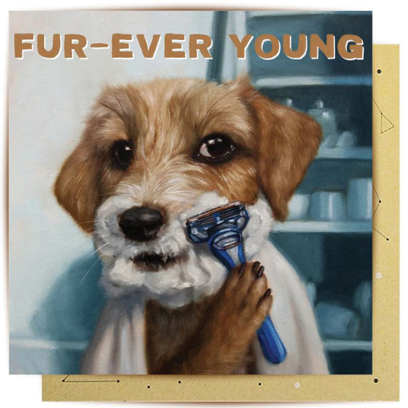 Furever Young Birthday Greeting Card