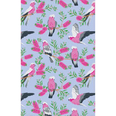 Pink & Grey Galah Tea Towel - 100% Cotton