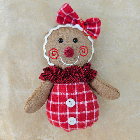 Gingerbread Lady Hanging Christmas Ornament