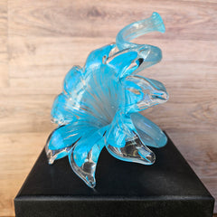 Glass Everlasting Flower - Bright Turquoise