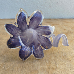 Glass Everlasting Flower - Purple