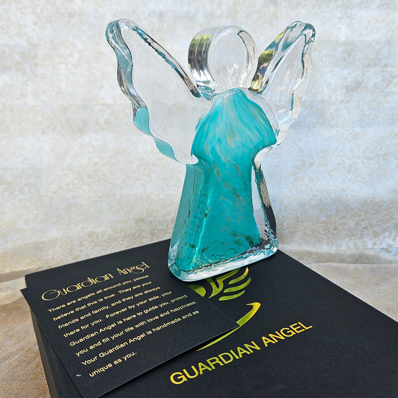 Glass Guardian Angel - Teal