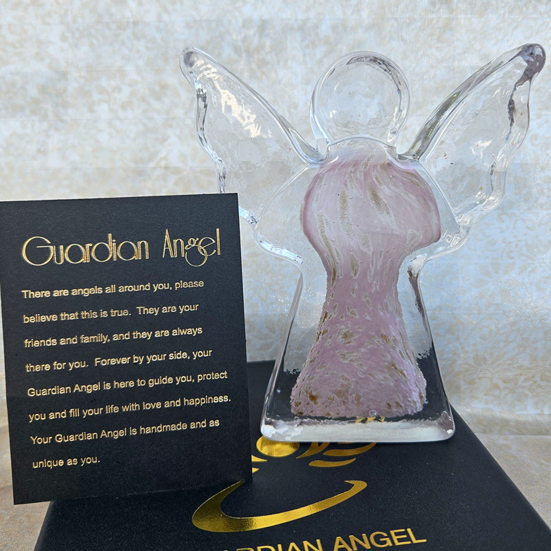 Glass Guardian Angel - Pink