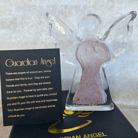 Glass Guardian Angel - Pink