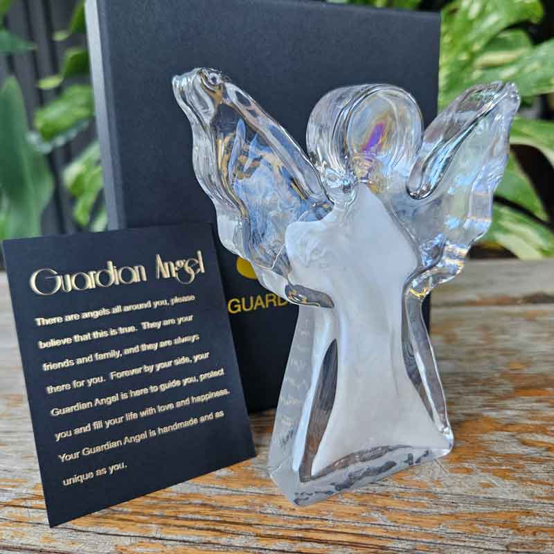 Glass Guardian Angel - White