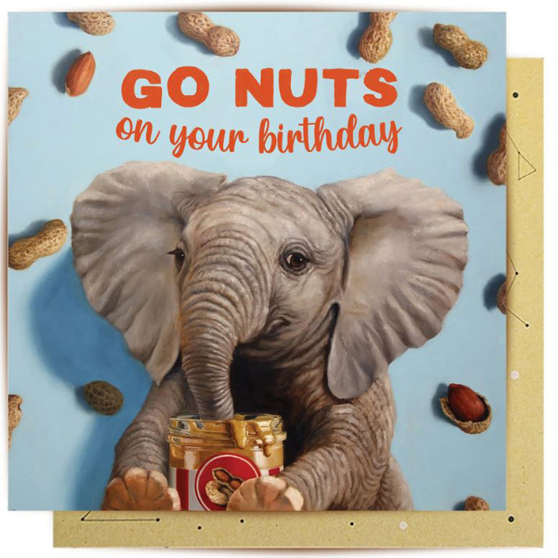 Go Nuts Birthday Greeting Card