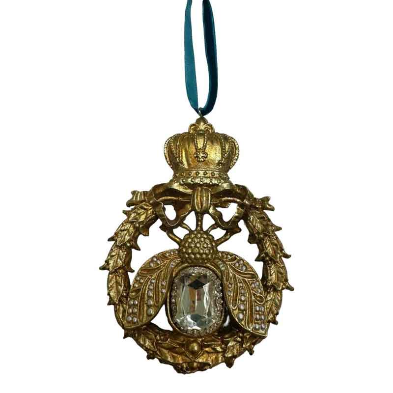 Royal Golden Bee Hanging Ornament