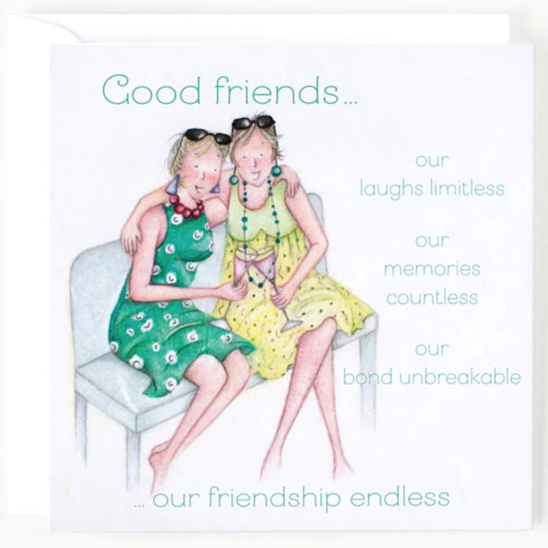 Good Friends Greeting Card -  Berni Parker Designs