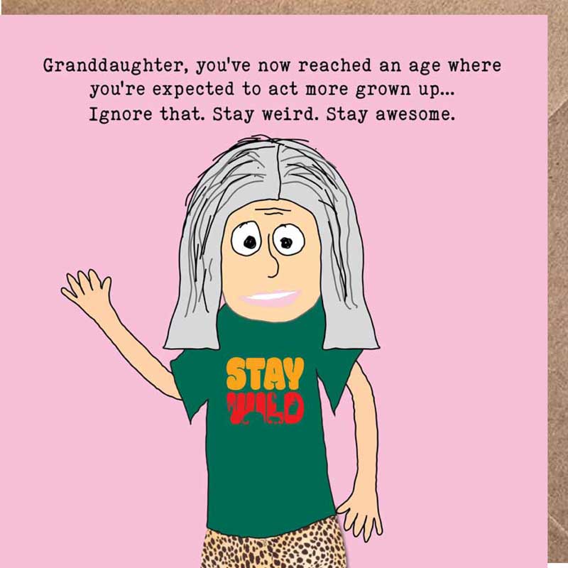 Lucy Loves Life Card -  Happy Birthday Granddaughter
