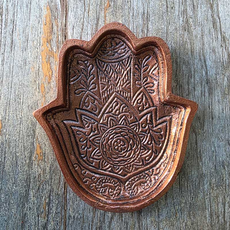 Hamsa Hand Trinket Dish - Copper