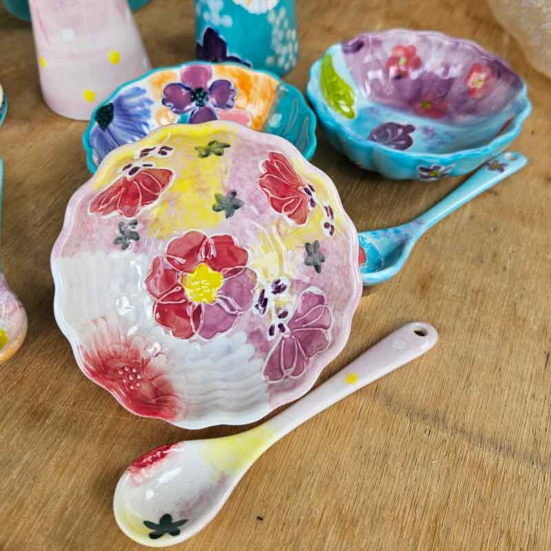 Handpainted Bowl - Pink