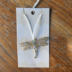 Hanging Sparkling Dragonfly Ornament
