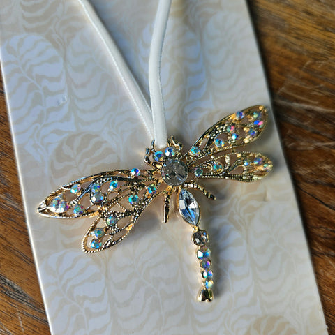 Hanging Sparkling Dragonfly Ornament