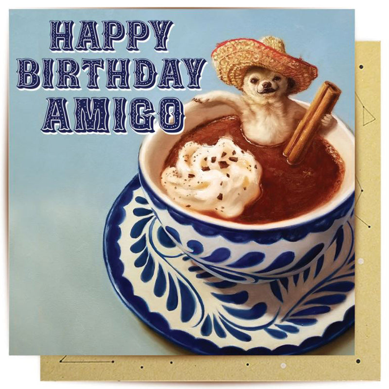 Happy Birthday Amigo Greeting Card