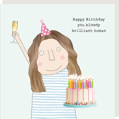 Rosie Made A Thing Birthday Card - Brilliant Human