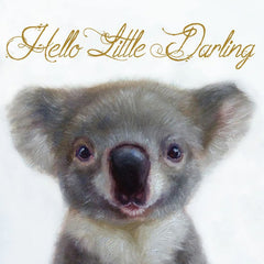 Hello Little Darling Koala Greeting Card