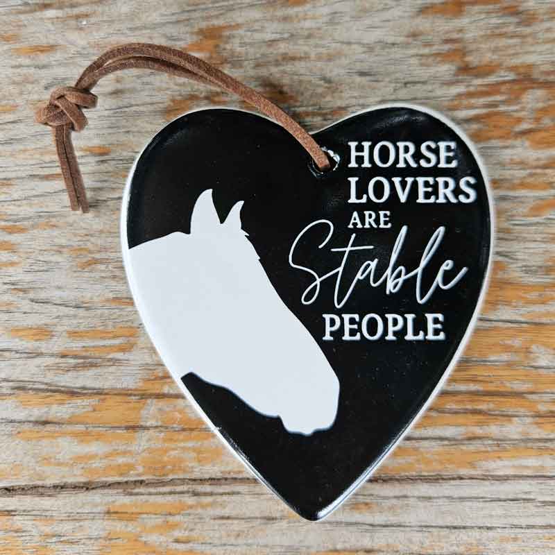 Horse Lovers Hanging Heart Ornament