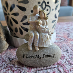 I Love My Family Mini Figurine