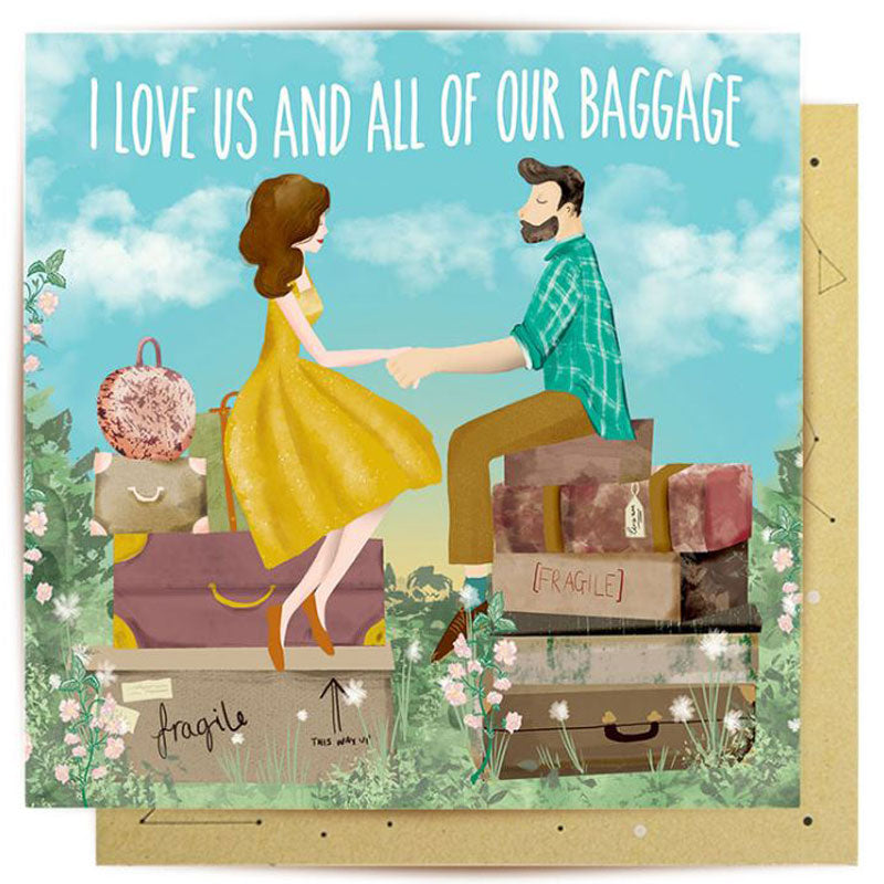 I Love All Our Baggage Greeting Card