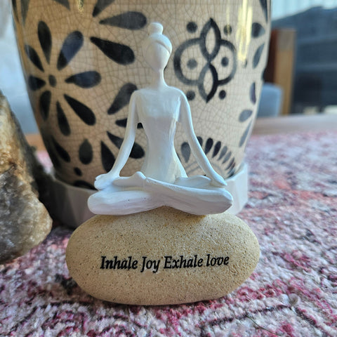 Inhale Joy Exhale Love Inspo Figurine