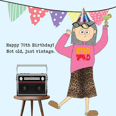 Lucy Loves Life Card - Not Old Just Vintage