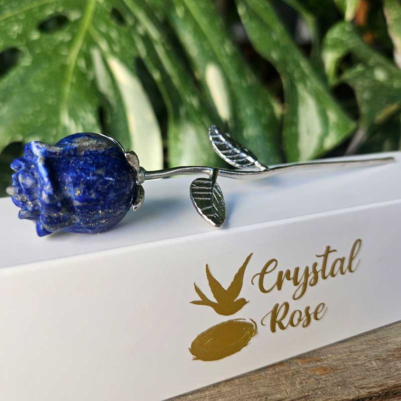 Lapis Lazuli Crystal Rose - Insight