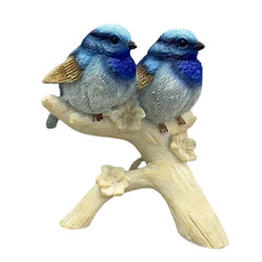 Blue Wrens Let's Stick Together Figurine