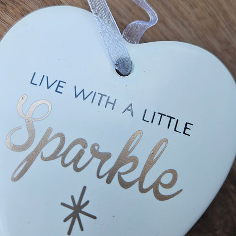 Hanging Heart Live With A Little Sparkle