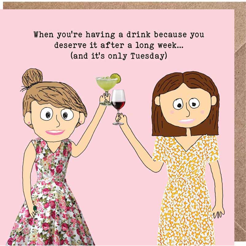 Lucy Loves Life Card - Long Week