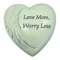 Love More, Worry Less Inspo Heart Decor