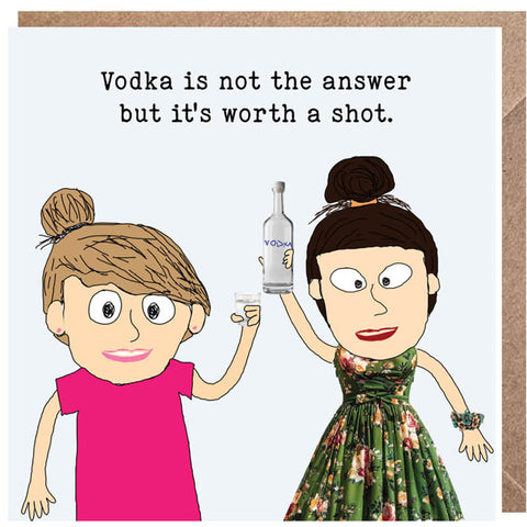 Lucy Loves Life Card - Vodka