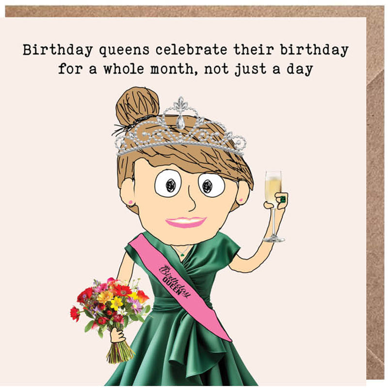 Lucy Loves Life Card - Birthday Queen