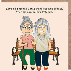 Lucy Loves Life Card - Let's Be New Friends