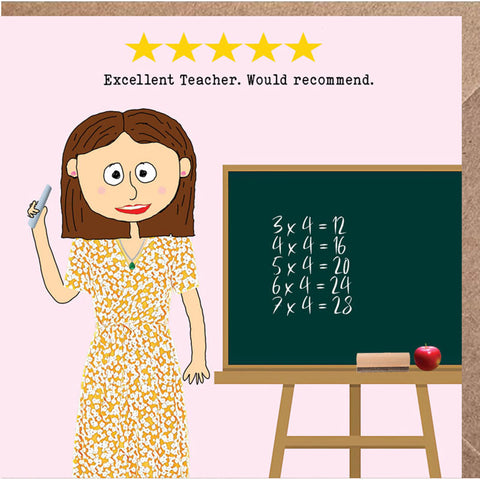 Lucy Loves Life Card - 5 Star Teacher