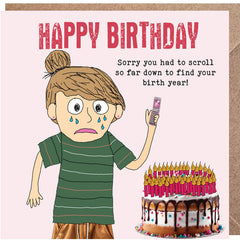 Lucy Loves Life Card - Scroll For Birth Year