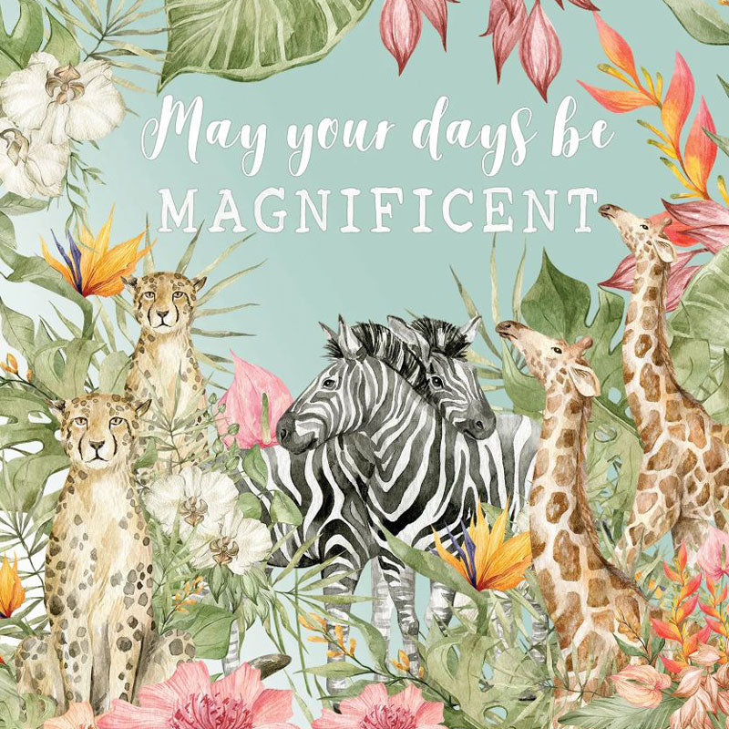 Magnificent Days Jungle Lovers Greeting Card