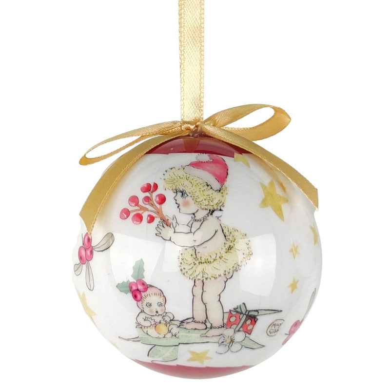 May Gibbs Gift Boxed Christmas Bauble Ornament - Gumnut Babies (D)