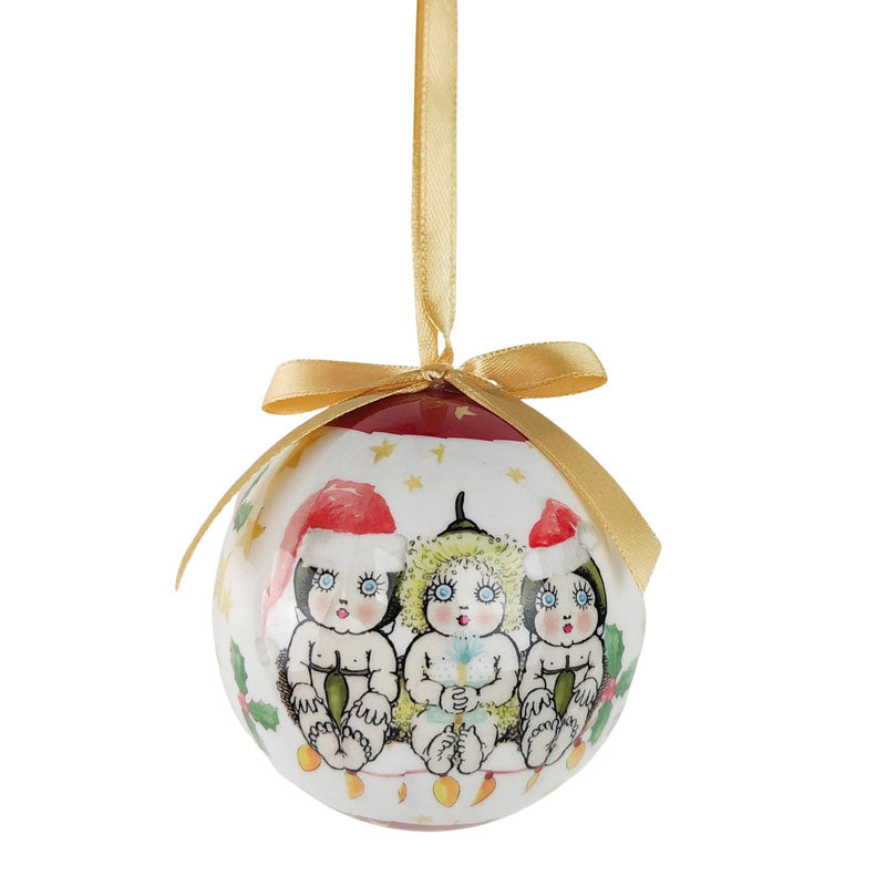 May Gibbs Gift Boxed Christmas Bauble Ornament - Gumnut Babies