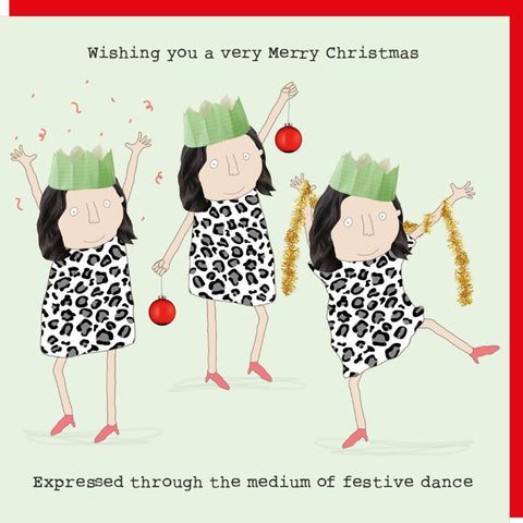 Rosie Made A Thing Christmas Card - Medium Of Festive Dance