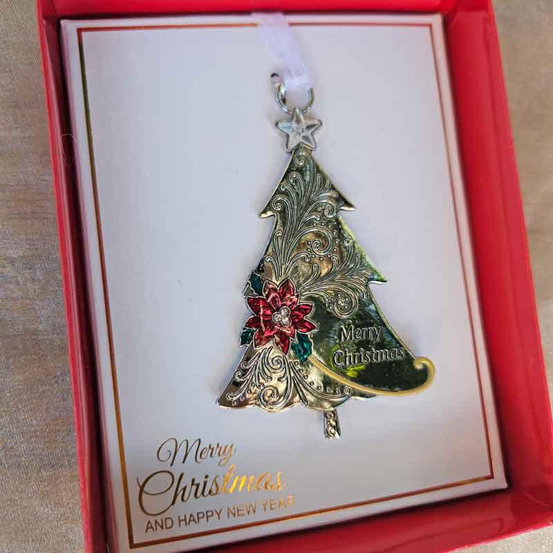 Merry Christmas Tree Decoration - Gift Boxed