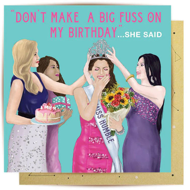 Miss Humble Birthday Princess Greeting Card