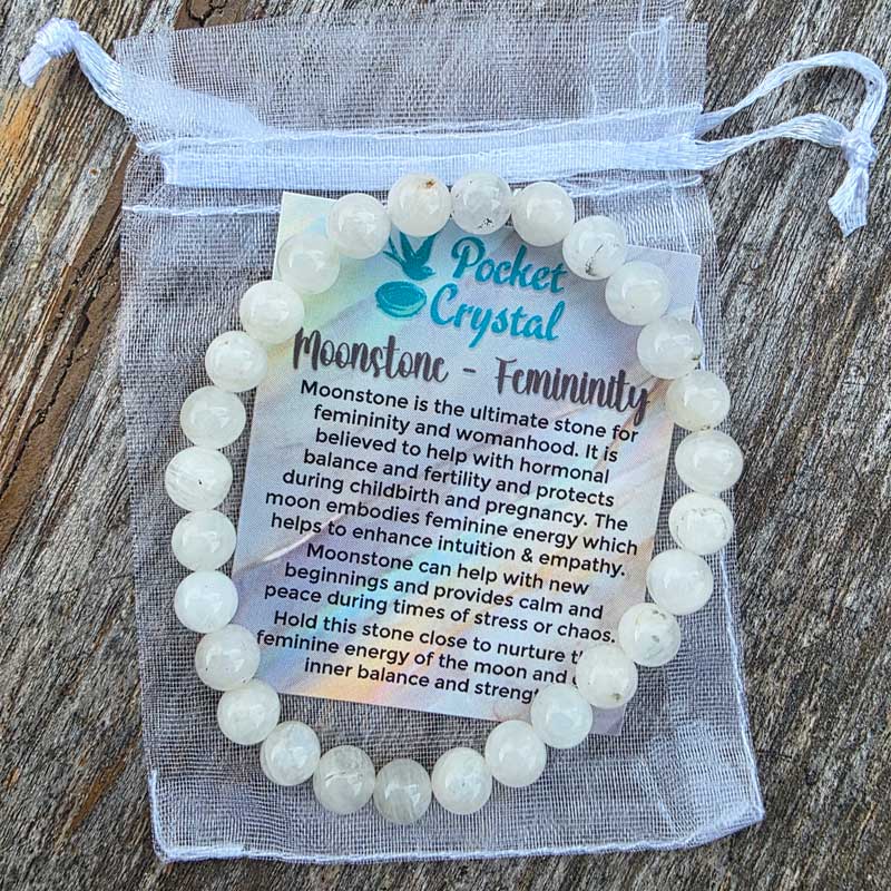 Moonstone Crystal Stretch Bracelet