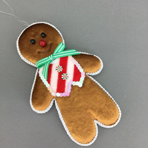 Mr Ginger Gingerbread Man Hanging Christmas Ornament