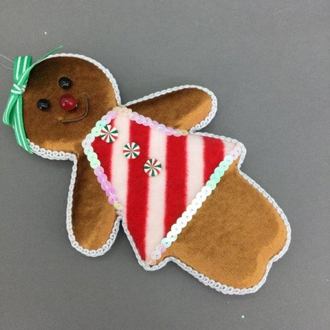 Mrs Ginger Gingerbread Hanging Christmas Ornament
