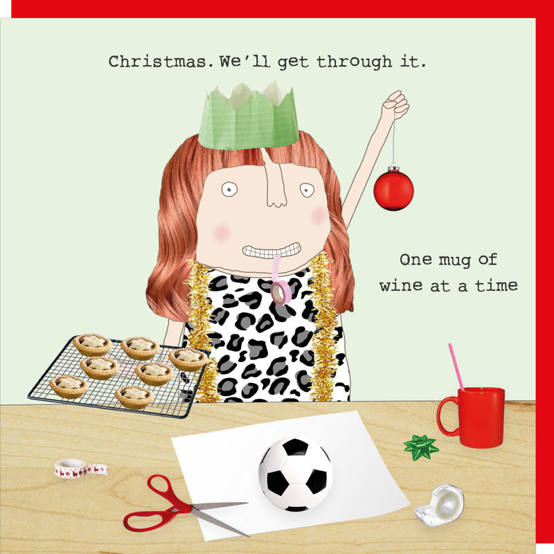 Rosie Made A Thing Christmas Card - Mug Of Wine