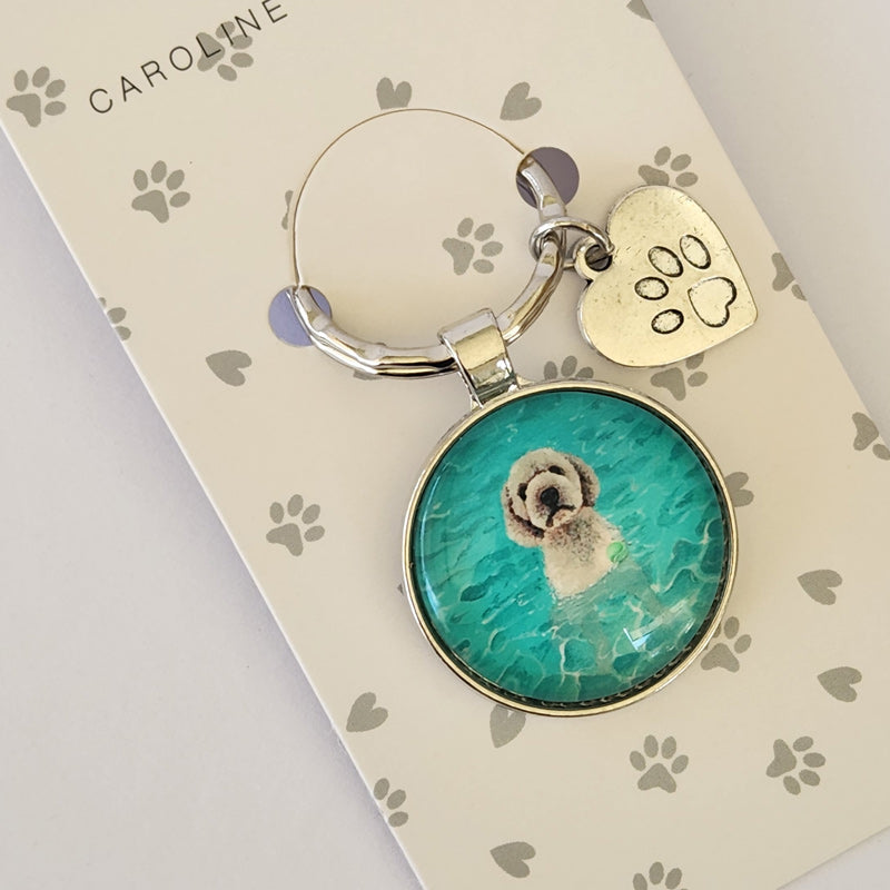 Beach Dogs Key Ring - Oodle